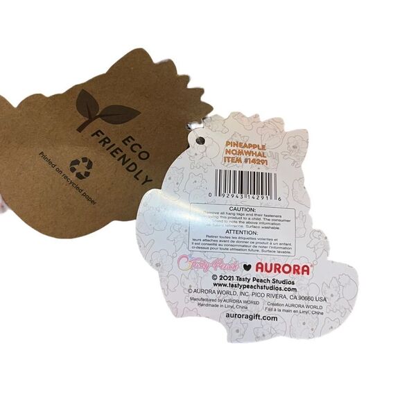 Aurora World Tasty Peach 7" Pineapple Nomwhal Plush New - Picture 6 of 7